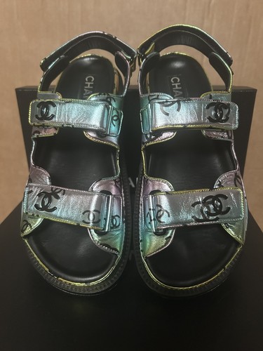 Chanel 23c rainbow dad - chanel, sandals