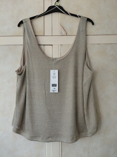 Ladies gold sparkly vest - f&f,