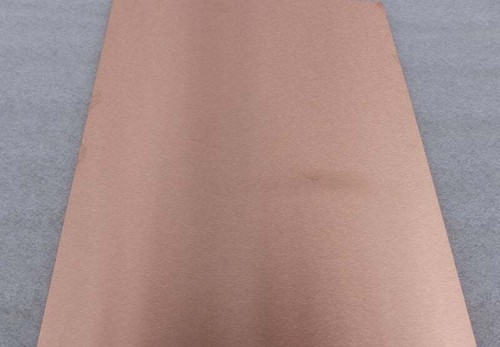Brushed copper sheet plate - sheet,