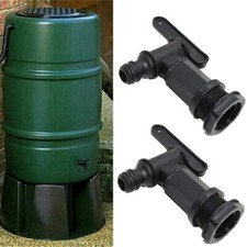 2 Water Butt Tap Hozelock Barrel Plastic Adaptor Beer Rain Brew 3/4" Replacement
