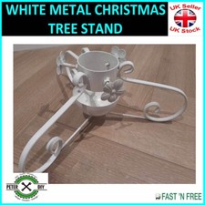 WHITE METAL CHRISTMAS TREE