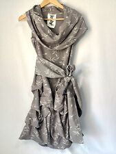 Jolaby Cowl Neck Ruched Drape Dress UK Small