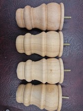 4x Oak Finish solid, Wooden