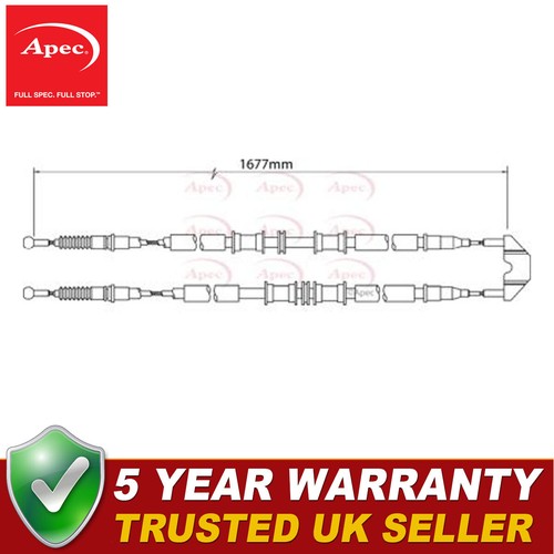 Apec rear hand brake cable - apec,