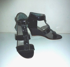 Black Patent leather Wedge