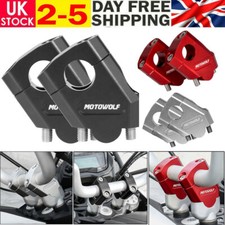 Sliver/Red 22mm CNC Motorcycle