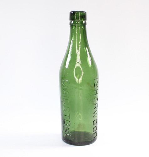 Vintage antique green glass - antique,
