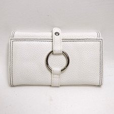 PreZerve Jewelry Carry Case White Faux Pebble Leather Trifold Flexzorb Tarnish