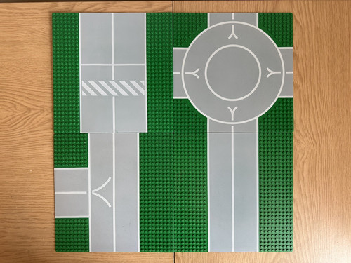 Lego road green basplate - lego,