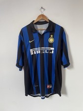 Original Inter Milan 1999/99 Home Shirt 2XL Nike FC Internazionale Genuine