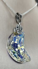 Crystal Crescent Moon Pendant