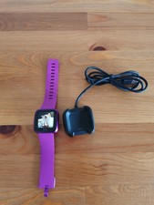 Fitbit Versa Lite Edition Activity Tracker - Mulberry with charger