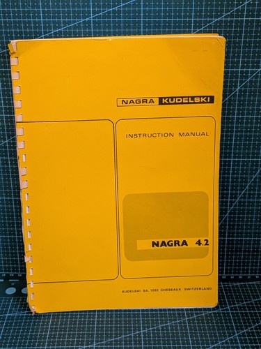 Nagra manual vintage - 4.2,