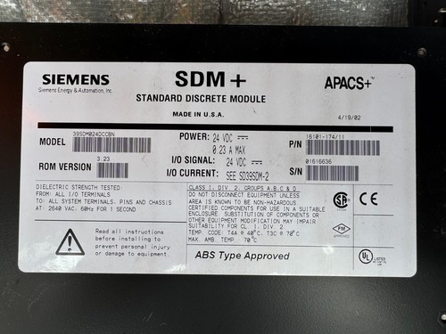 Siemens 39sdm024dccbn apacs - siemens, apacs+