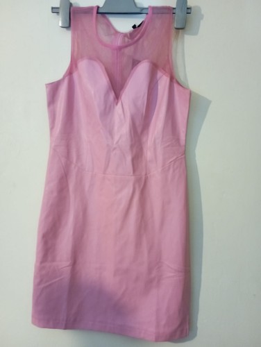 Fabulous pink pvc net - net, dress