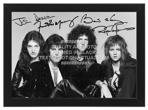 Queen band signed printed - band,
