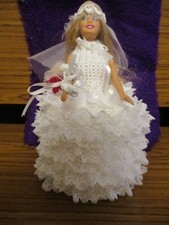 HAND KNITTED BLONDE BRIDE IN