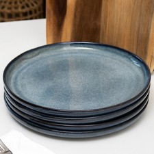 Blue reactive glaze dinner - blue,