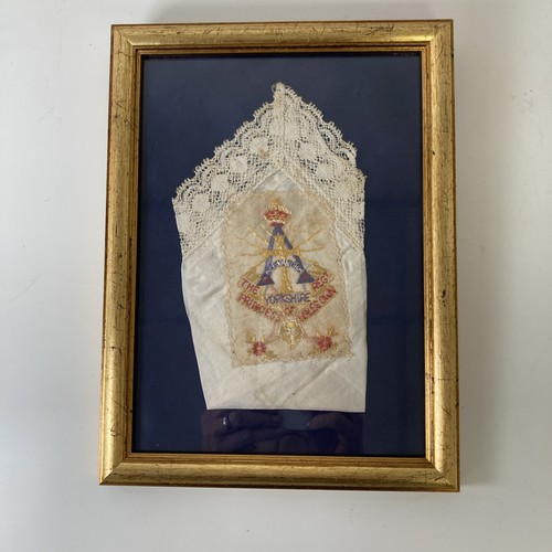 Antique ww1 embroidered lace - ww1,