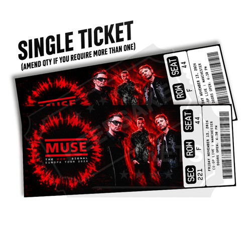 Muse ticket gift - ticket, reveal