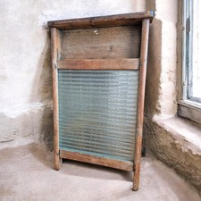 Antique Glass Washboard