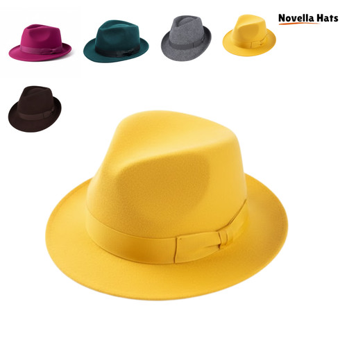 Wool felt crushable trilby - trilby, hat