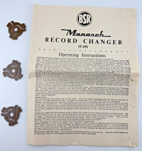 Original bsr monarch record - bsr,