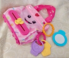 FISHER-PRICE ~ Pink ~ Laugh & Learn ~ My Smart Purse with 3 Accessories