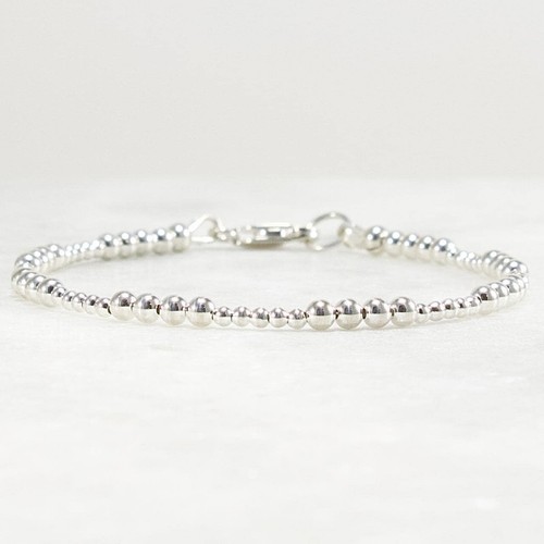 Sterling silver bead - silver,