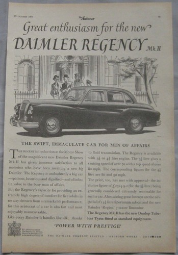 1954 daimler regency ii - daimler,