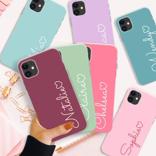 Personalised phone case - personalised, pastel