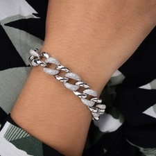 14k White Gold 5.90 TCW Pave