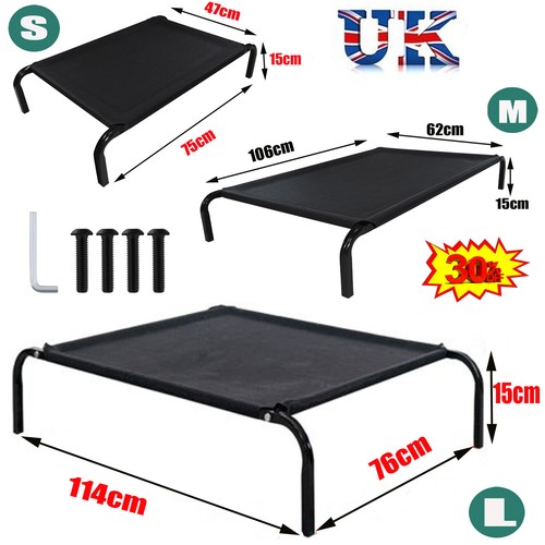 Elevated dog bed pet cat - bed,