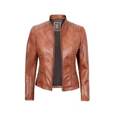 Women tan wax lambskin - wax,