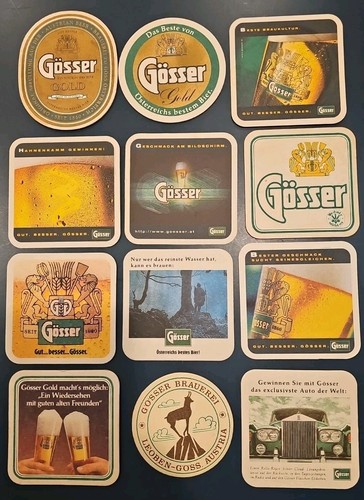 Vintage lot gosser beer - (12),