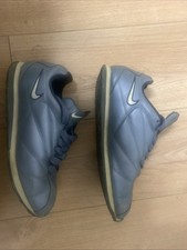 Vintage 2002 Nike Cortez Jewel Swoosh Grey Leather Size 8.5 Men's Rare 00s