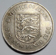 1980 Bailiwick Of Jersey 10p