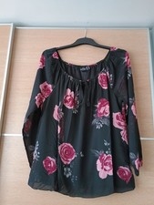 Bodyflirt Black Floral Pattern