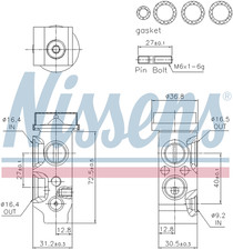 Nissens Aircon Expansion Valve