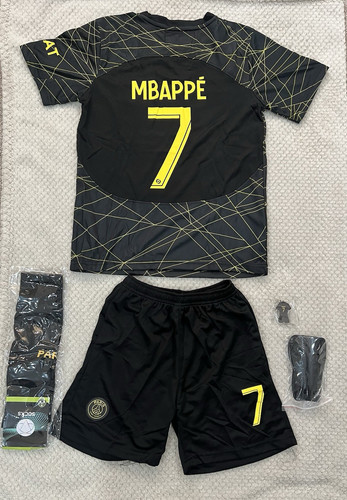 Psg mbappe full kit black - #7,