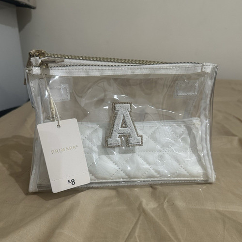 Primark clear white quilted - clear/white,