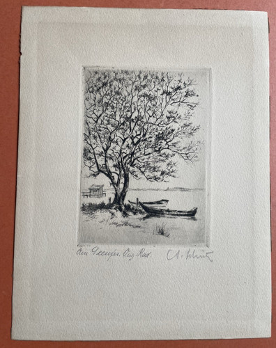 Orig etching pencil signed - orig.,