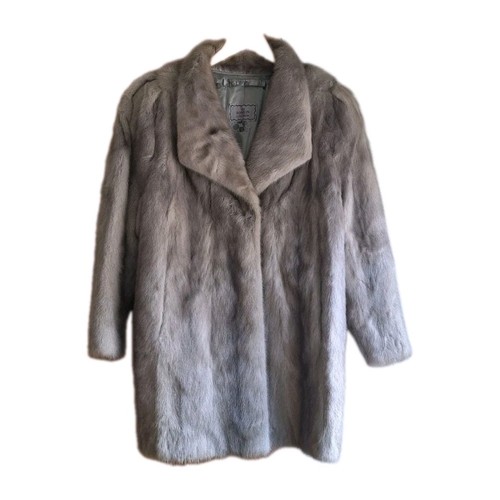 Genuine real grey - grey, fur