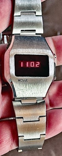Vintage led digital watch - led,