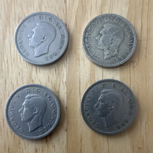 George british sixpence - vi,