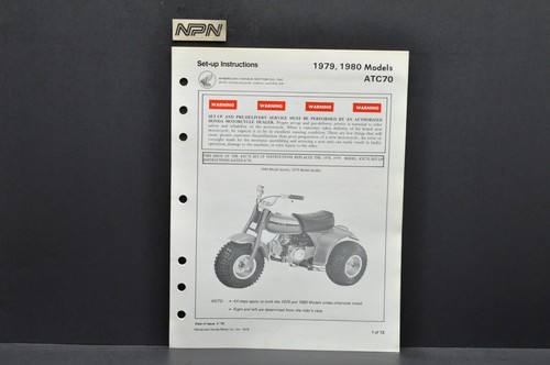 Vtg nos 1979 honda - 1979-80,