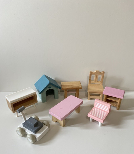 Wooden dolls house mixed - wooden,