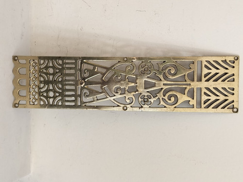 Antique brass finger push