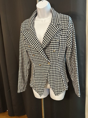 Blazer black white houndstooth - black/white,
