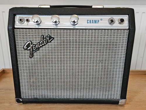 Fender silverface champ - silverface, guitar